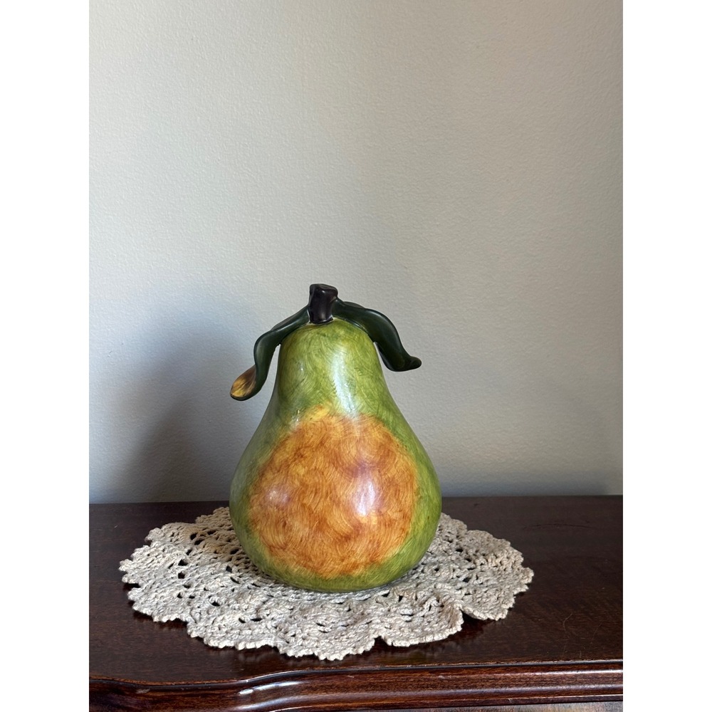 Vintage Ceramic Tabletop Pear MCM country farmhouse fruit